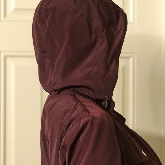 Laundry Burgendy Rain Jacket Size M - Picture 7 of 11